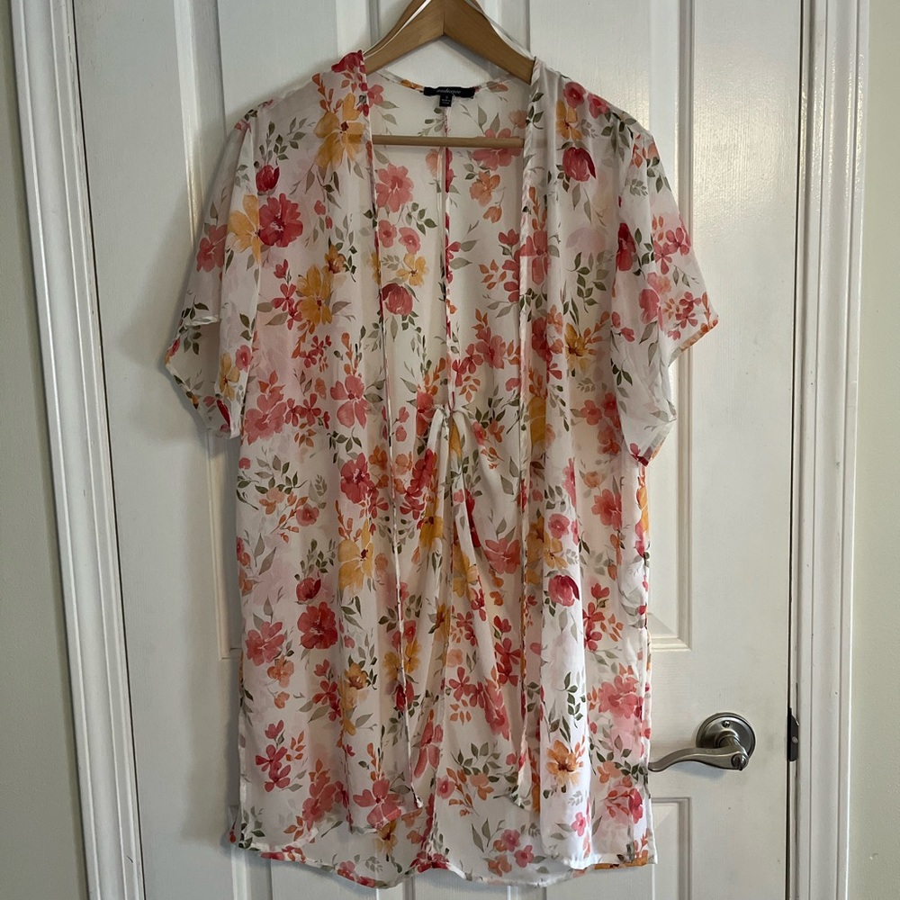 5 for $25 Ambiance Floral Open-Front Cover- Pink, Orange, Green